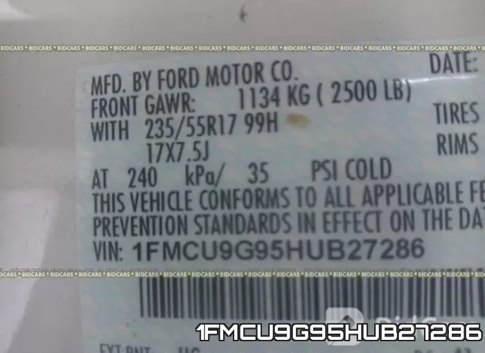 1FMCU9G95HUB27286 фото 10