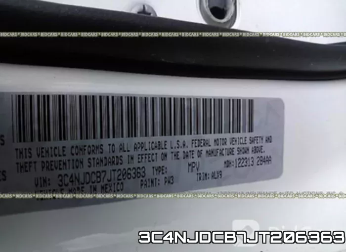 3C4NJDCB7JT206363 фото 10