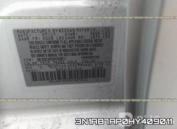 3N1AB7AP0HY409011 фото 10