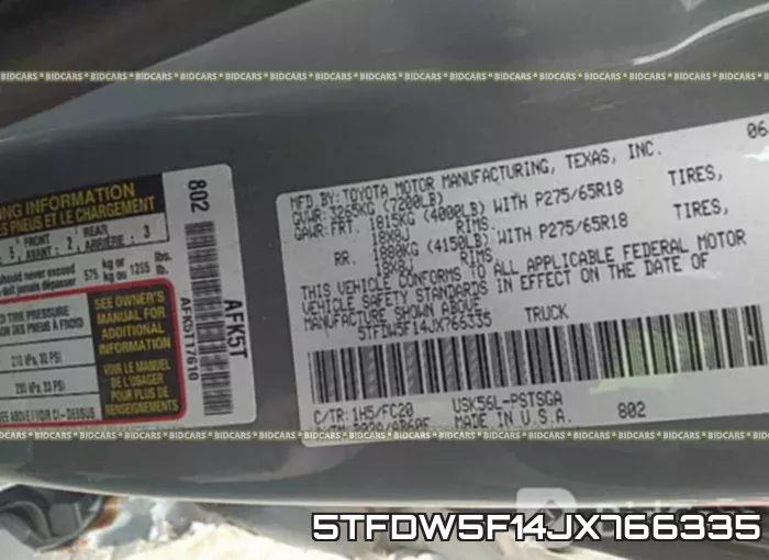 5TFDW5F14JX766335 фото 10