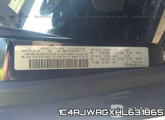1C4AJWAGXHL631865 фото 10