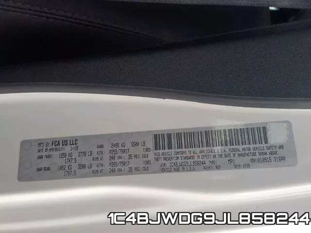 1C4BJWDG9JL858244 фото 2