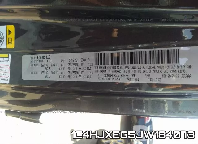 1C4HJXEG5JW184073 фото 10