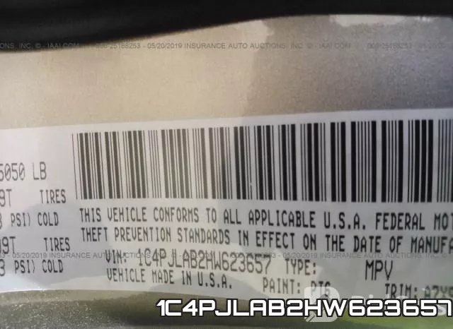 1C4PJLAB2HW623657 фото 10