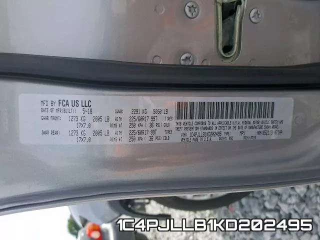 1C4PJLLB1KD202495 фото 2