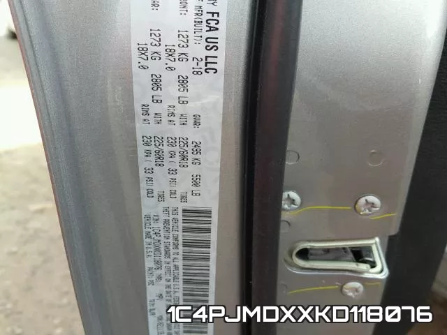 1C4PJMDXXKD118076 фото 2