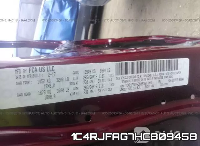 1C4RJFAG7HC809458 фото 10