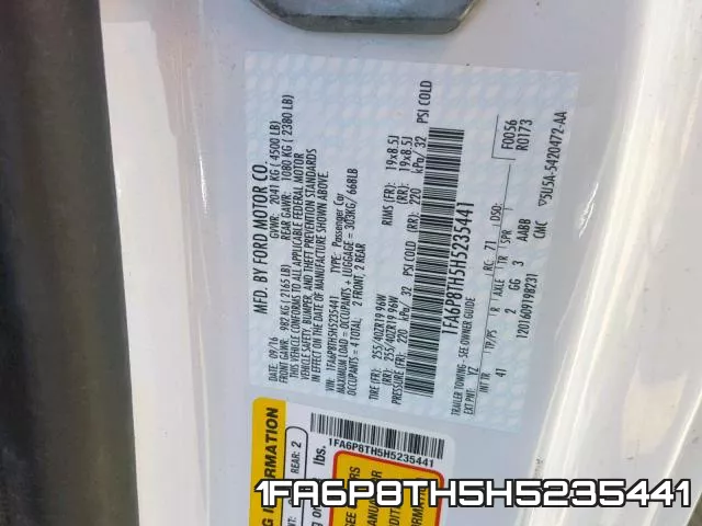 1FA6P8TH5H5235441 фото 2