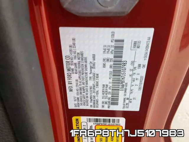 1FA6P8TH7J5107983 фото 2