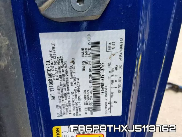 1FA6P8THXJ5113762 фото 2