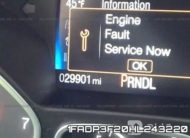 1FADP3F20HL243220 фото 8