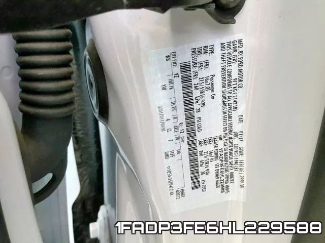 1FADP3FE6HL229588 фото 2