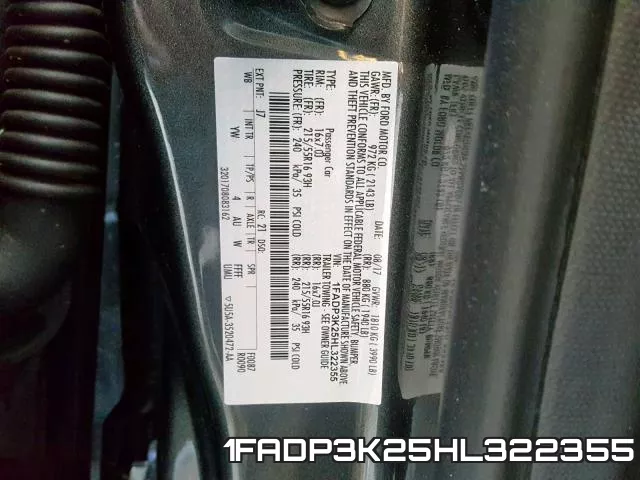 1FADP3K25HL322355 фото 2