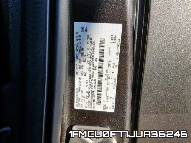 1FMCU0F77JUA36246 фото 2