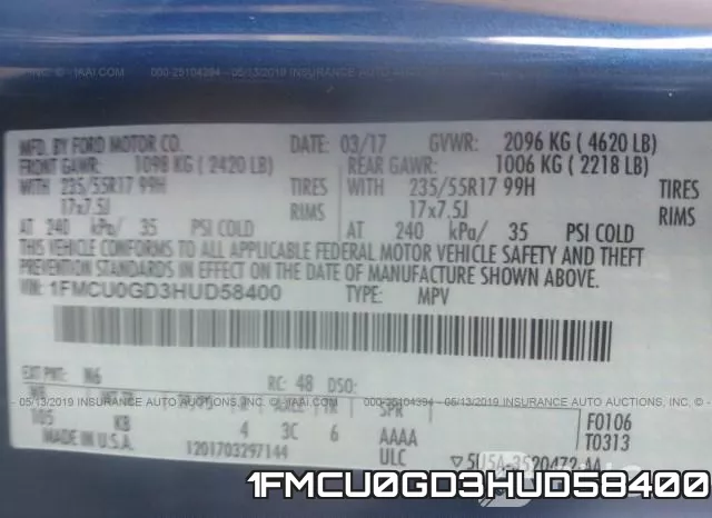 1FMCU0GD3HUD58400 фото 10