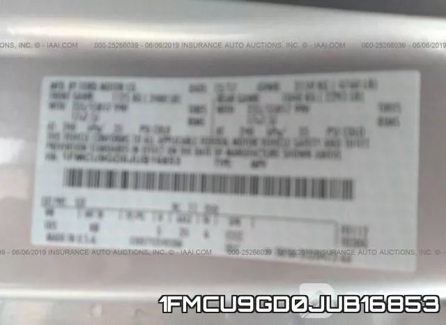 1FMCU9GD0JUB16853 фото 10
