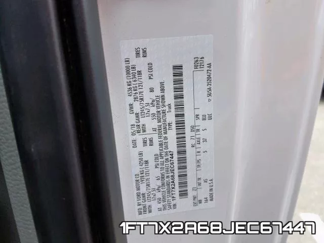 1FT7X2A68JEC67447 фото 2