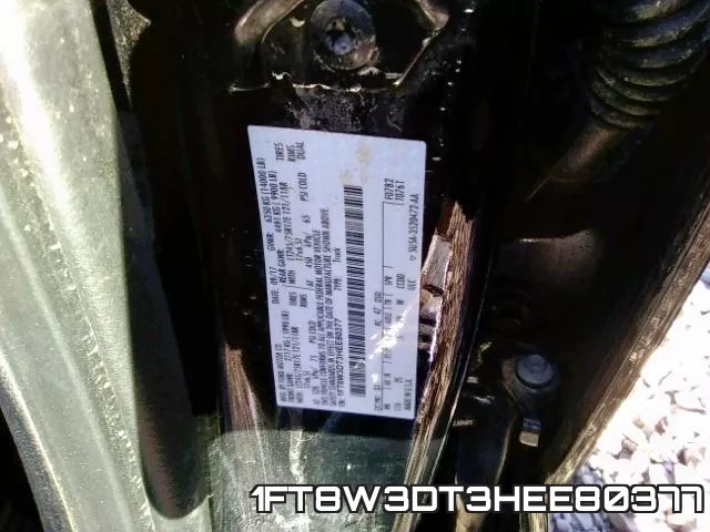 1FT8W3DT3HEE80377 фото 2