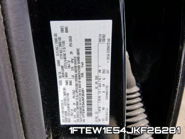 1FTEW1E54JKF26281 фото 2