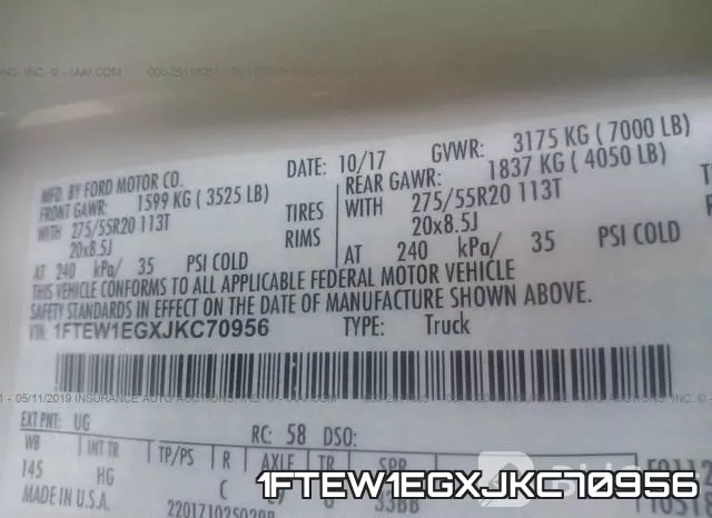 1FTEW1EGXJKC70956 фото 9