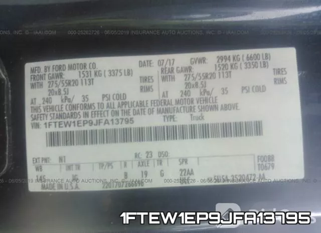 1FTEW1EP9JFA13795 фото 10