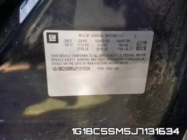1G1BC5SM5J7131634 фото 2