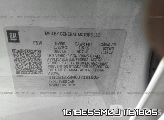 1G1BE5SM0J7181805 фото 10
