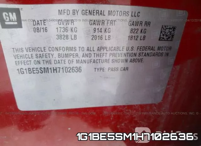1G1BE5SM1H7102636 фото 10