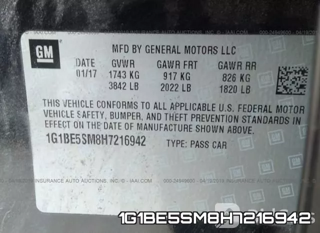 1G1BE5SM8H7216942 фото 10