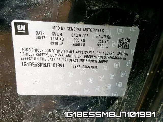 1G1BE5SM8J7101991 фото 2