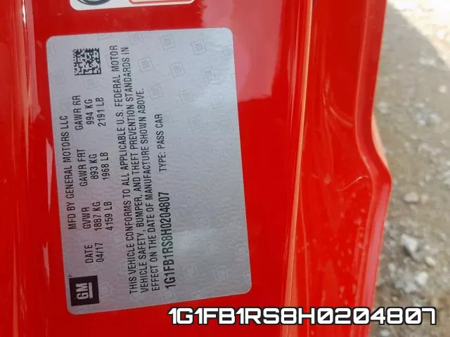 1G1FB1RS8H0204807 фото 2