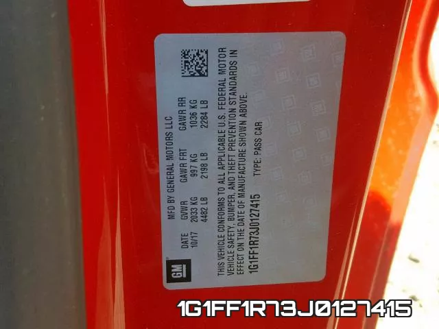 1G1FF1R73J0127415 фото 2