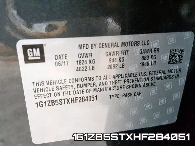 1G1ZB5STXHF284051 фото 2