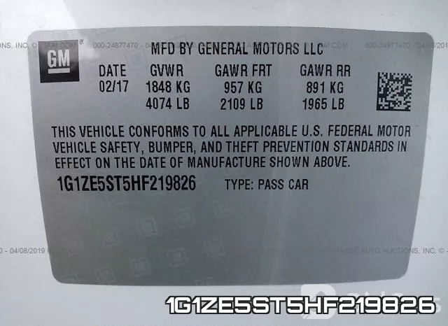 1G1ZE5ST5HF219826 фото 10