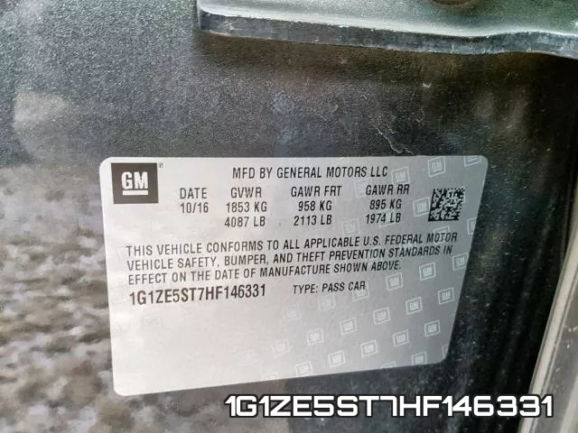 1G1ZE5ST7HF146331 фото 2