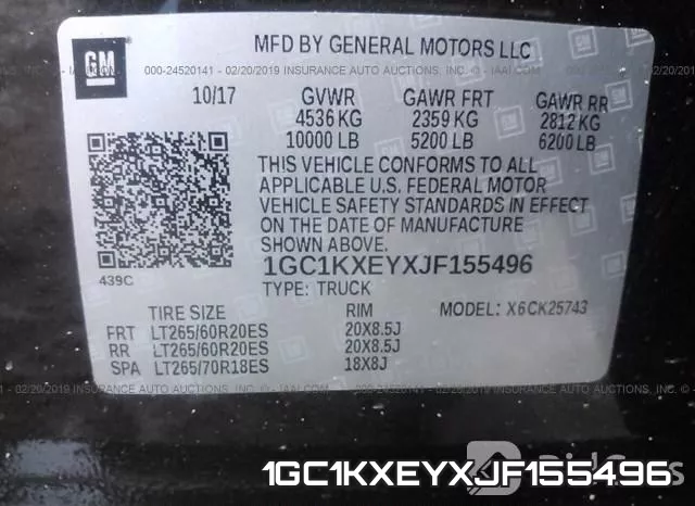 1GC1KXEYXJF155496 фото 9