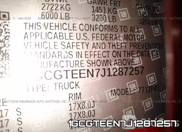 1GCGTEEN7J1287257 фото 10