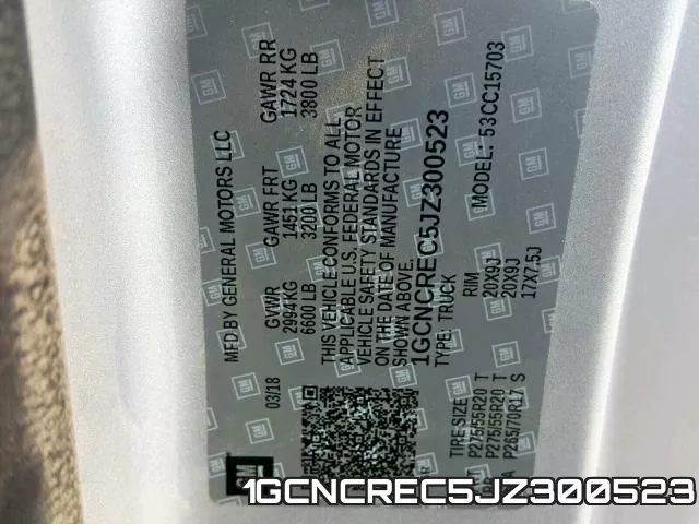 1GCNCREC5JZ300523 фото 2