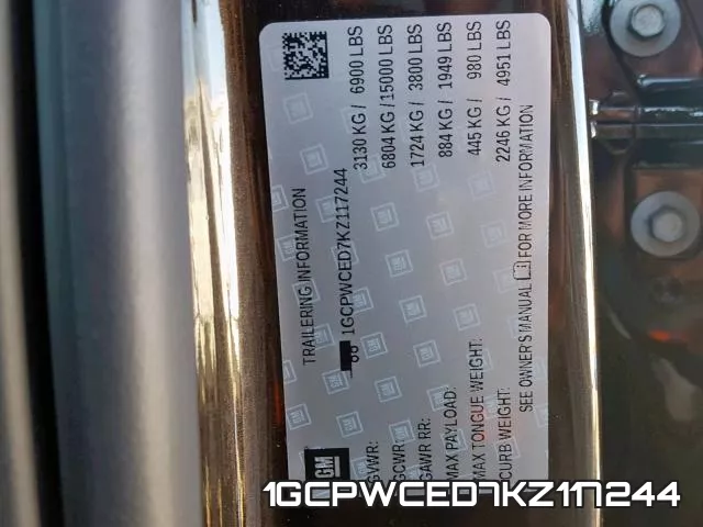 1GCPWCED7KZ117244 фото 2
