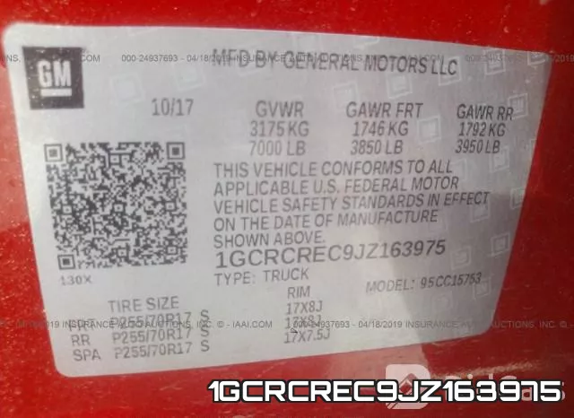 1GCRCREC9JZ163975 фото 10