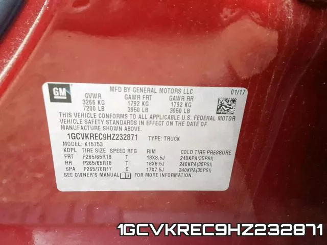 1GCVKREC9HZ232871 фото 2