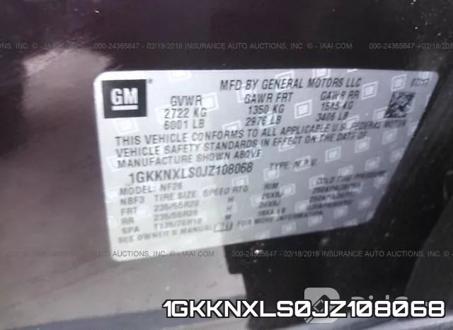 1GKKNXLS0JZ108068 фото 10