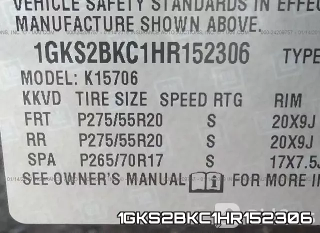 1GKS2BKC1HR152306 фото 10
