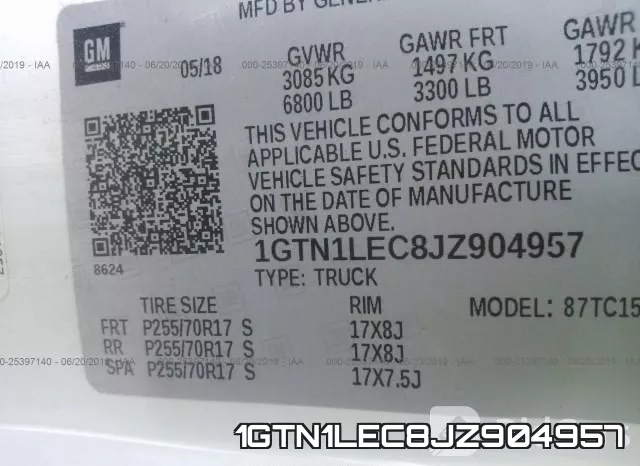 1GTN1LEC8JZ904957 фото 10