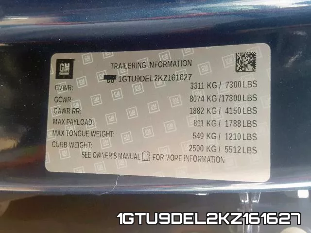 1GTU9DEL2KZ161627 фото 2