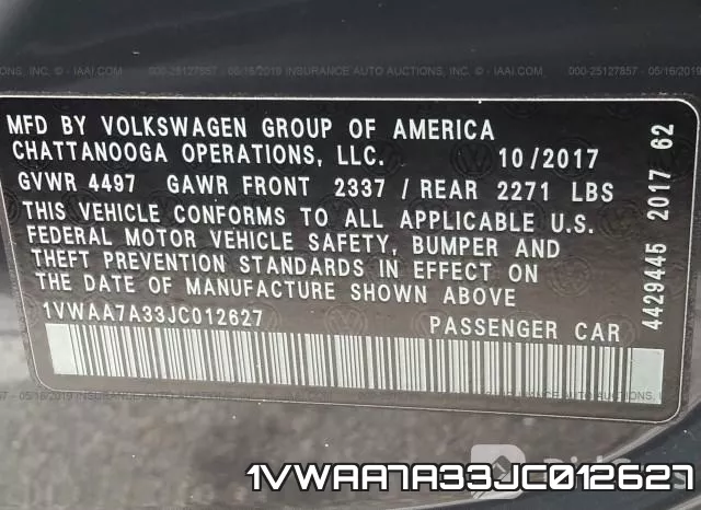 1VWAA7A33JC012627 фото 10