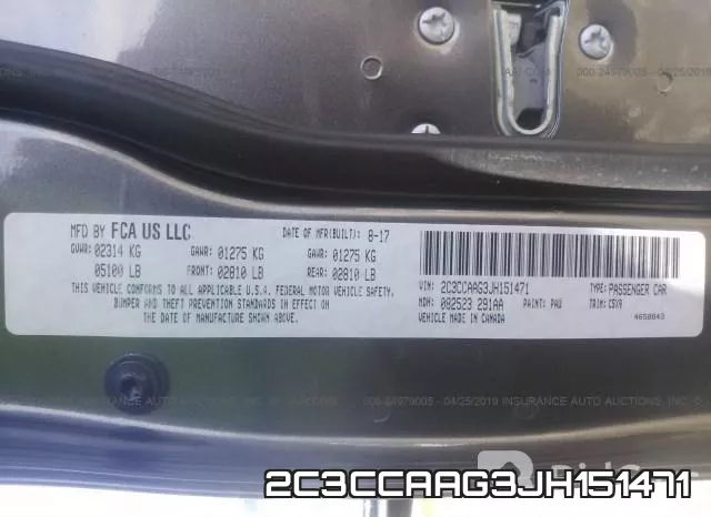 2C3CCAAG3JH151471 фото 9