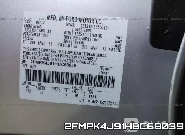 2FMPK4J91HBC68039 фото 10