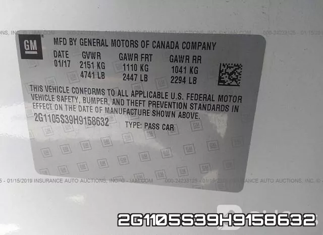 2G1105S39H9158632 фото 10