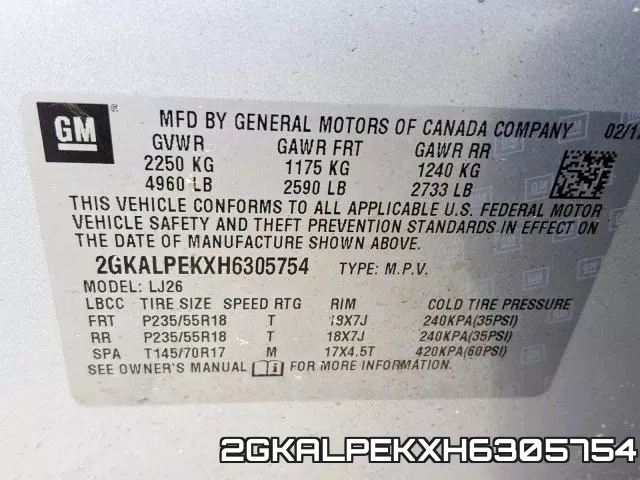 2GKALPEKXH6305754 фото 2